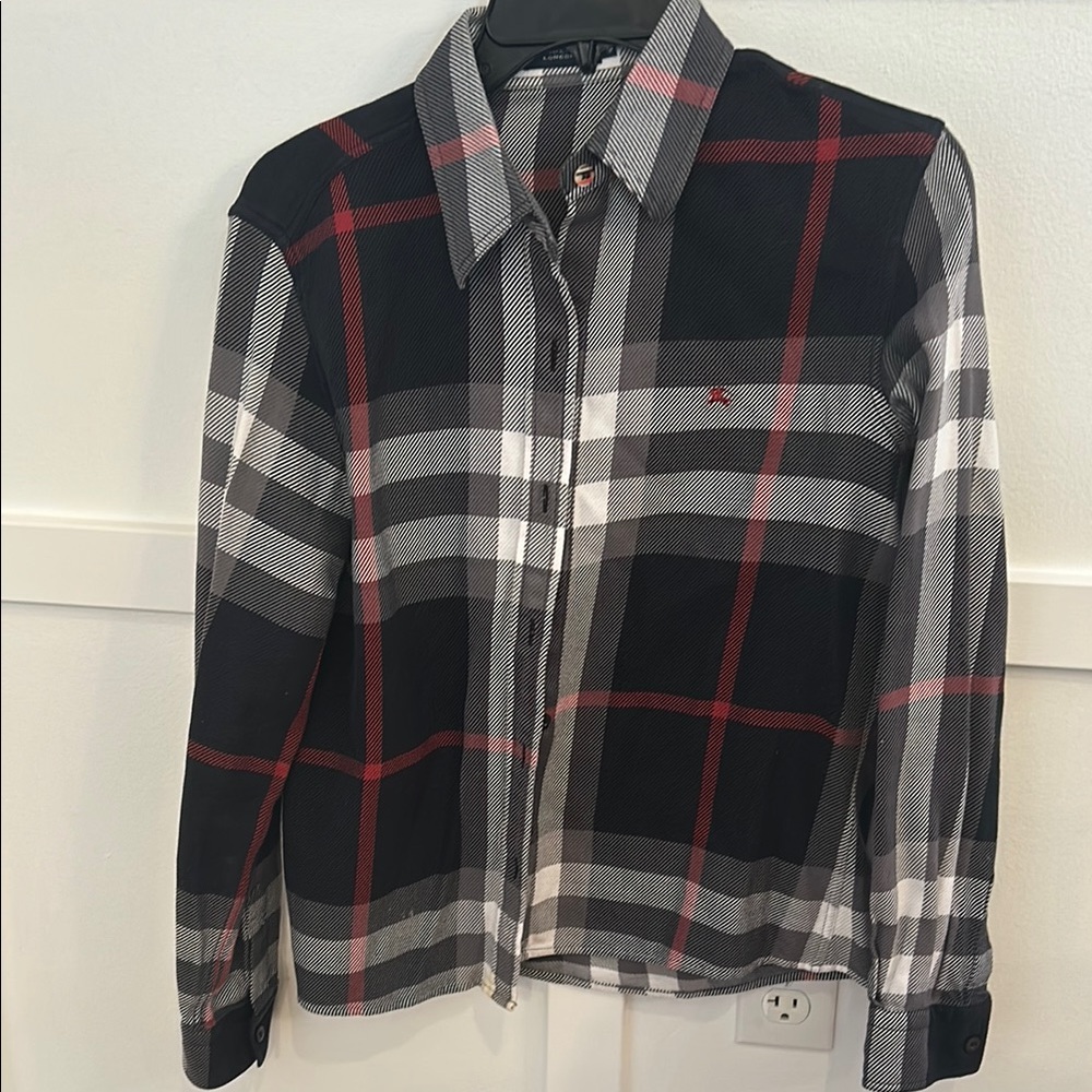 Burberry Plaid Button-Up Shirt